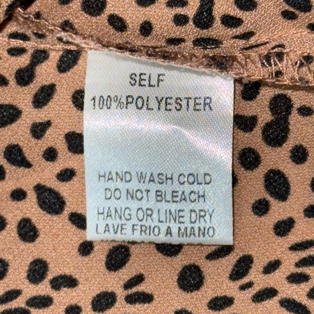 Easel Brown Relaxed 1/2 Sleeve Notched Collar Top - Picture 7 of 8